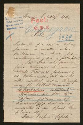 Expediente de Albert Armand Chapeyron