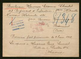 Expediente de Maurice Etienne Charles Boizeau