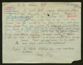 Expediente de la familia Savary Dreux