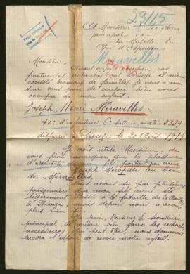 Expediente de Joseph Henri Méravilles