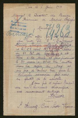 Expediente de Ludovic Marius Hippolyte Bincaz