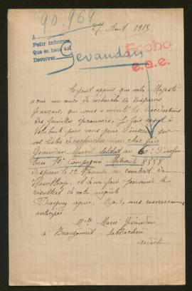 Expediente de Marcel Gévaudan