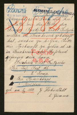 Expediente de Friedrich Ernst Fritzsche