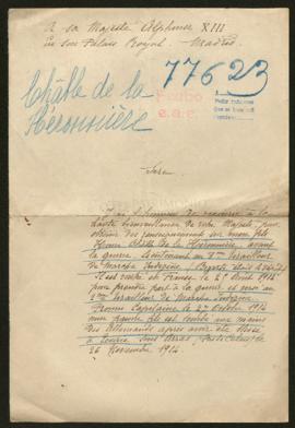 Expediente de Henri Châble de la Héronnière