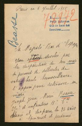 Expediente de Joseph Jean Marie Béasse