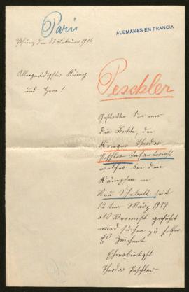 Expediente de Theodor Peschler