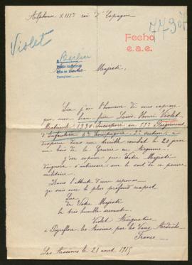 Expediente de Louis Henri Violet