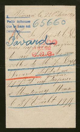 Expediente de Jean Baptiste Auguste Pavard