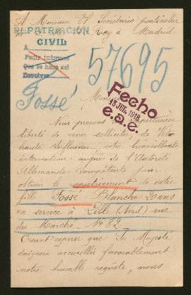 Expediente de Blanche Fossé