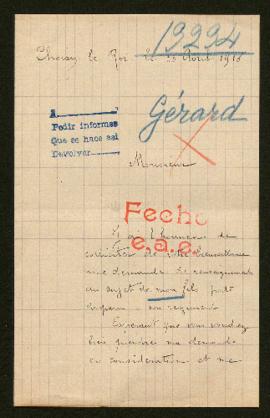 Expediente de Emile Charles Gérard