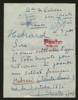 Expediente de Emile David Hébrard