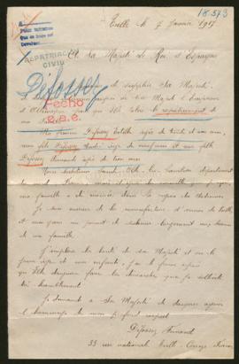 Expediente de la familia de Fernand Défossez