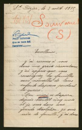 Expediente de François Felix Sauvanet