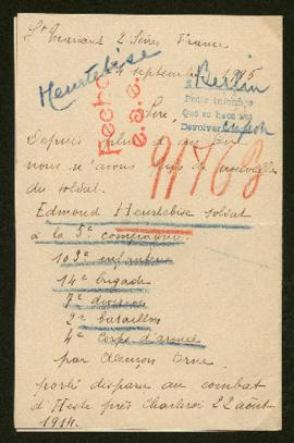 Expediente de Edmond Heurtebise