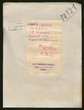 Expediente de Gabriel Corfa