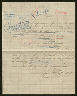 Expediente de Robert Chartier y esposa