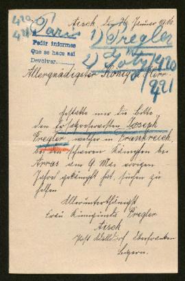 Expediente de Joseph Pregler y Hanz Götz