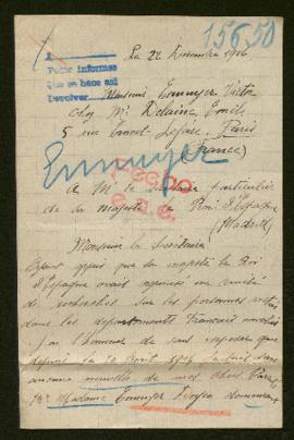 Expediente de monsieur y madame Ennuyer-Doyen