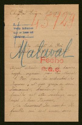 Expediente de Pierre Emile Malaval