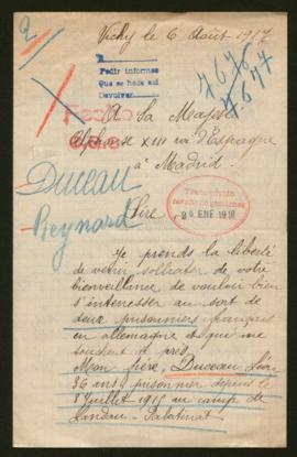 Expediente de Léon Duceau y Emlie Reynard