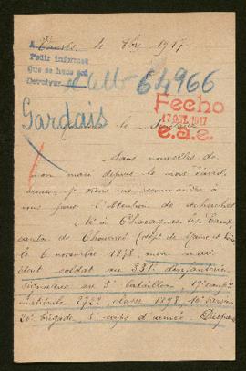 Expediente de Louis-Victor Gardais