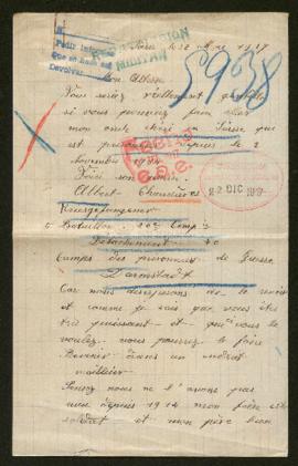 Expediente de Albert Chaudières