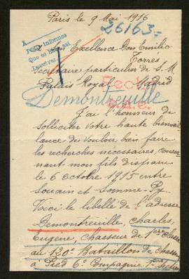 Expediente de Charles Demontreuille