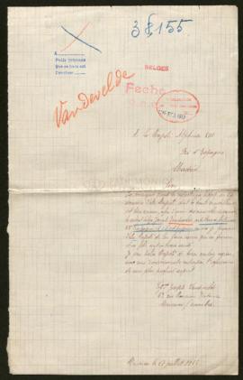 Expediente de Joseph Vandevelde