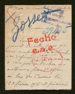 Expediente de Paul Lucien Alexandre Gosset