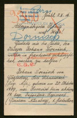 Expediente de Johann Dormisch