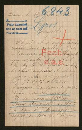 Expediente de René Legros