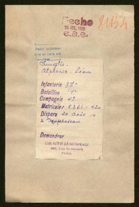 Expediente de Alphonse Léon Suiglis