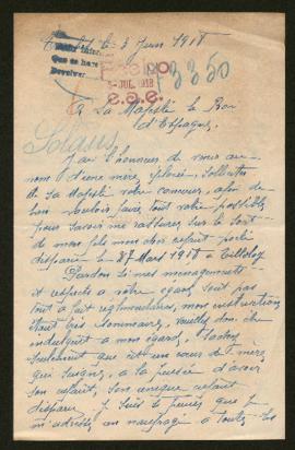 Expediente de Martial René Arthur Solans