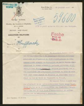 Expediente de madame veuve Amand Houfflack