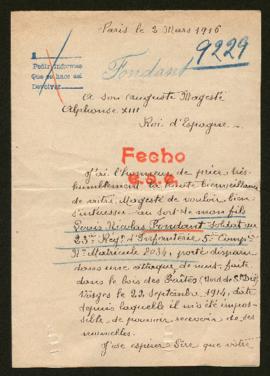 Expediente de Louis  Nicolas Fondant