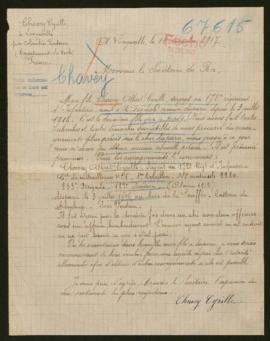 Expediente de Albert Cyrille Chavey