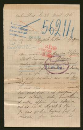 Expediente de Maurice Lefèbvre