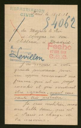 Expediente de Ismérie Levillon Van Aertenryck