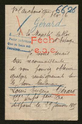 Expediente de Louis Eugène Gérard