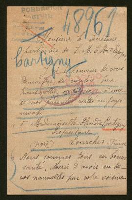 Expediente de Placidie Cartigny