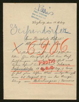 Expediente de Johann Greissendörfer