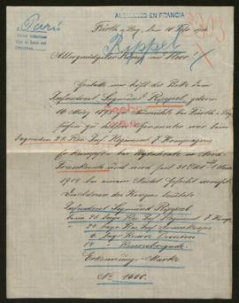 Expediente de Sigmund Rippel