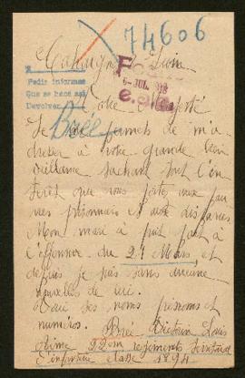 Expediente de Victorin Louis Aimé Brée