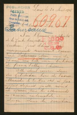 Expediente de Marie Patureaux