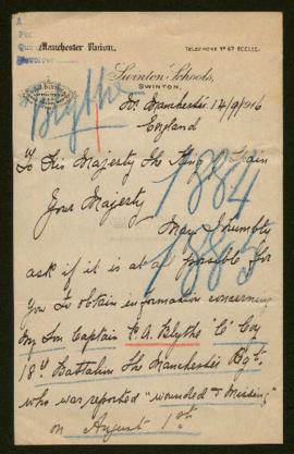 Expediente de P. A. Blythe y N. H. Blythe