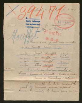 Expediente de la familia Mouffet Gérard