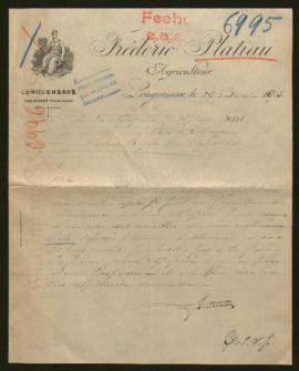 Expediente de Jean Georges Félix Platiau