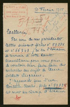 Expediente de Charles Albert Boitelle y Victor Bougerol