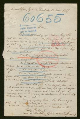 Expediente de Joseph Pastor