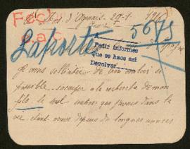 Expediente de Antoine Marcel Laporte